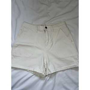 Women's Universal Thread Highest Rise Midi Shorts Cream/white Size 2/26